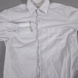 Billy Reid Shirt Mens M  Micro Dot  Button Down Standard Cut Cotton Long Sleeve